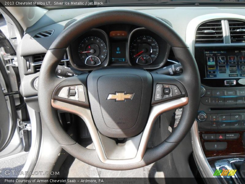Silver Ice Metallic / Jet Black 2013 Chevrolet Malibu LT