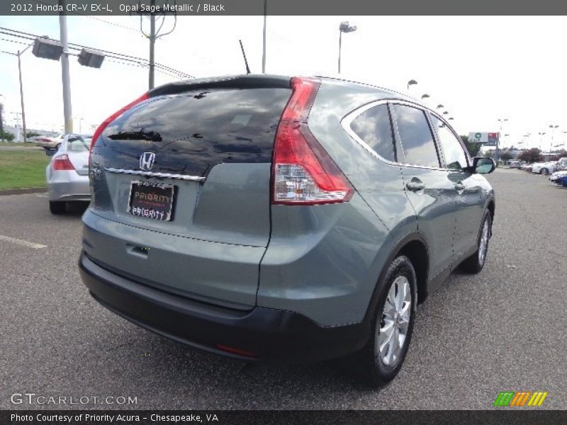 Opal Sage Metallic / Black 2012 Honda CR-V EX-L