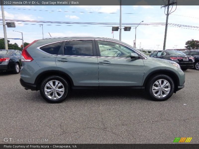 Opal Sage Metallic / Black 2012 Honda CR-V EX-L