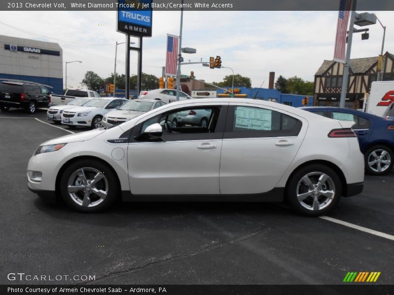 White Diamond Tricoat / Jet Black/Ceramic White Accents 2013 Chevrolet Volt