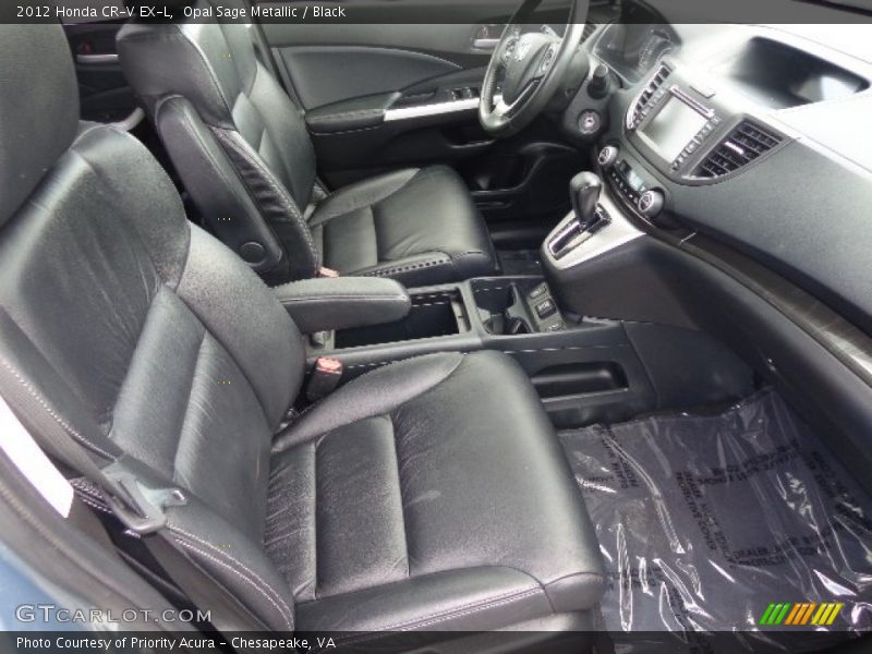 Opal Sage Metallic / Black 2012 Honda CR-V EX-L