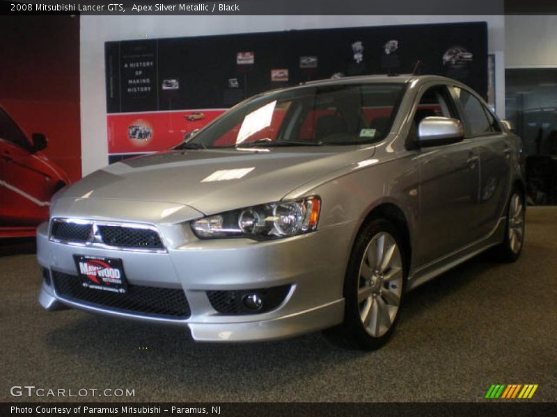 Apex Silver Metallic / Black 2008 Mitsubishi Lancer GTS