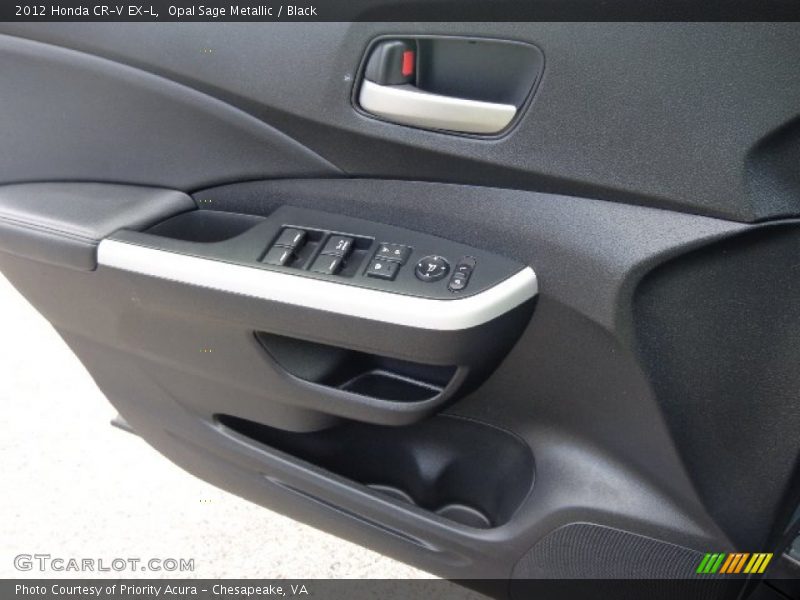 Opal Sage Metallic / Black 2012 Honda CR-V EX-L