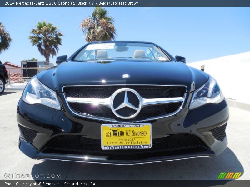 Black / Silk Beige/Espresso Brown 2014 Mercedes-Benz E 350 Cabriolet