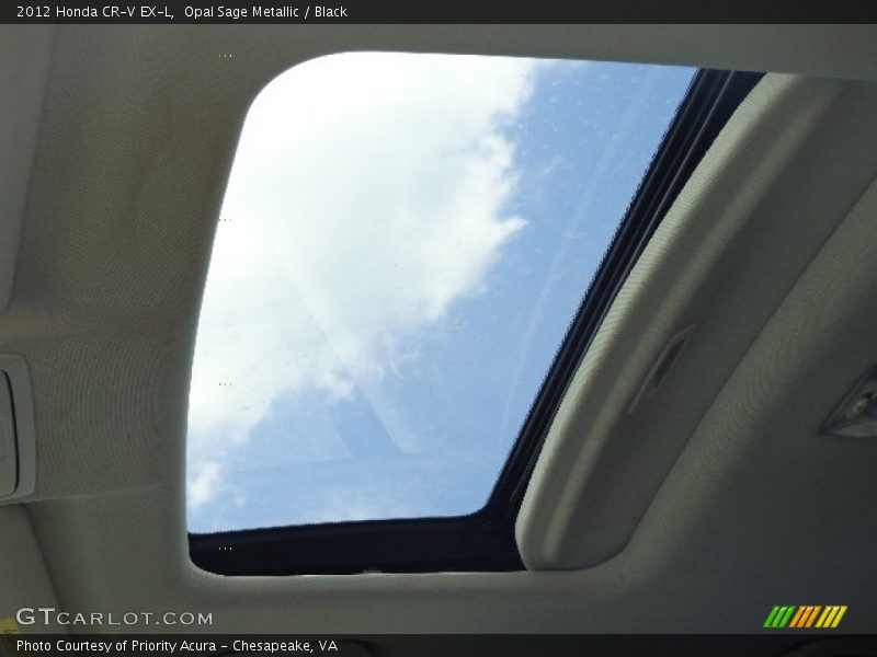 Opal Sage Metallic / Black 2012 Honda CR-V EX-L