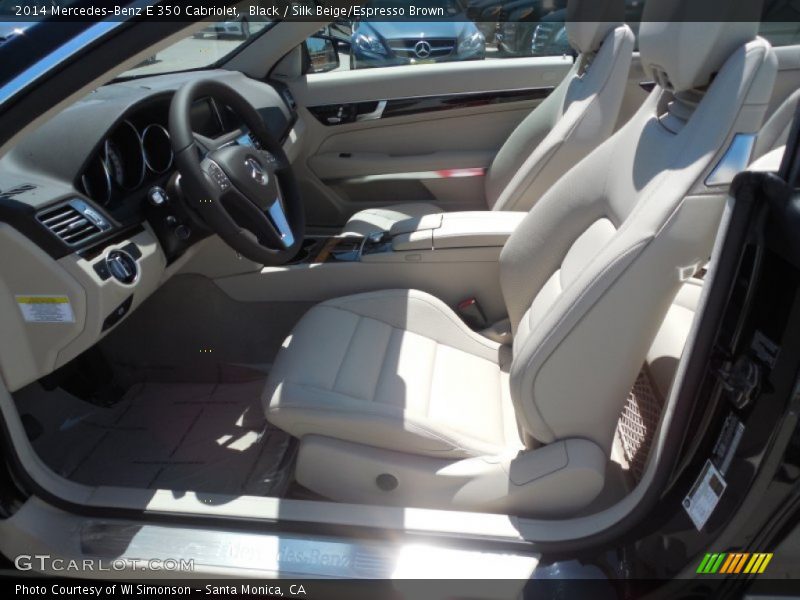 Black / Silk Beige/Espresso Brown 2014 Mercedes-Benz E 350 Cabriolet