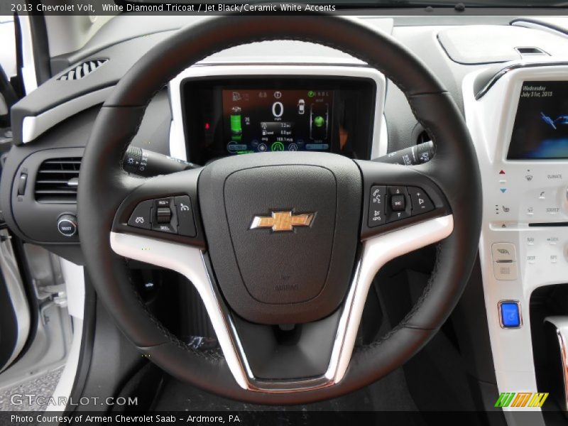 White Diamond Tricoat / Jet Black/Ceramic White Accents 2013 Chevrolet Volt