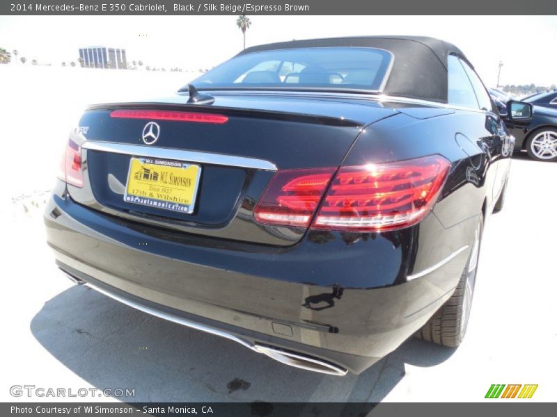 Black / Silk Beige/Espresso Brown 2014 Mercedes-Benz E 350 Cabriolet