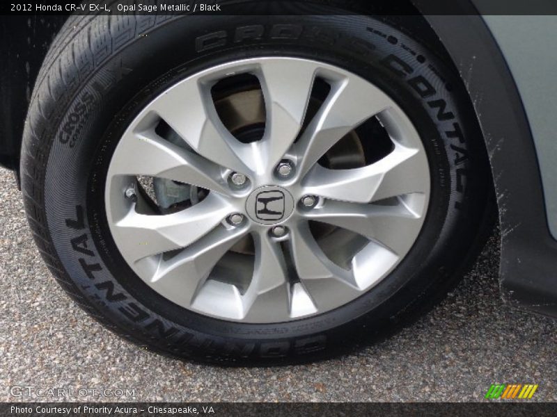 Opal Sage Metallic / Black 2012 Honda CR-V EX-L