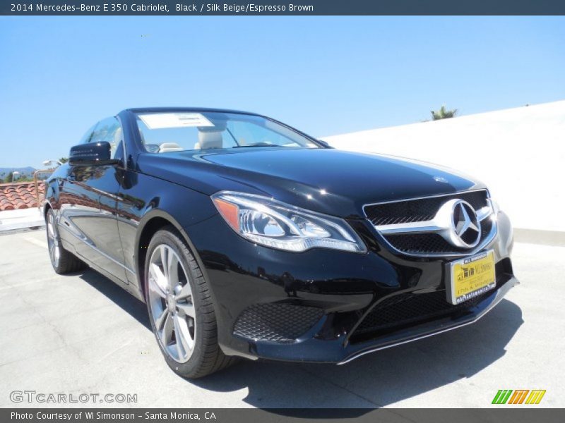 Black / Silk Beige/Espresso Brown 2014 Mercedes-Benz E 350 Cabriolet