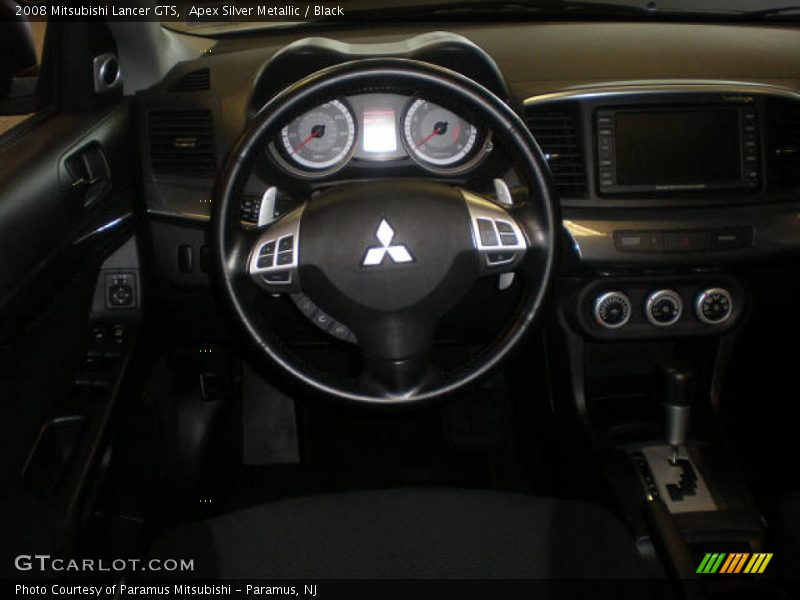Apex Silver Metallic / Black 2008 Mitsubishi Lancer GTS