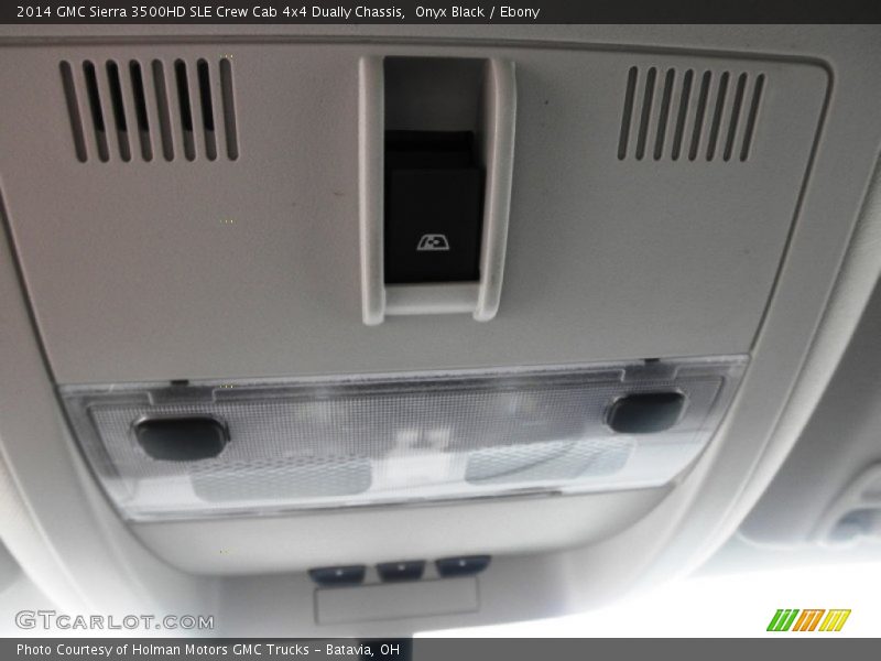 Onyx Black / Ebony 2014 GMC Sierra 3500HD SLE Crew Cab 4x4 Dually Chassis