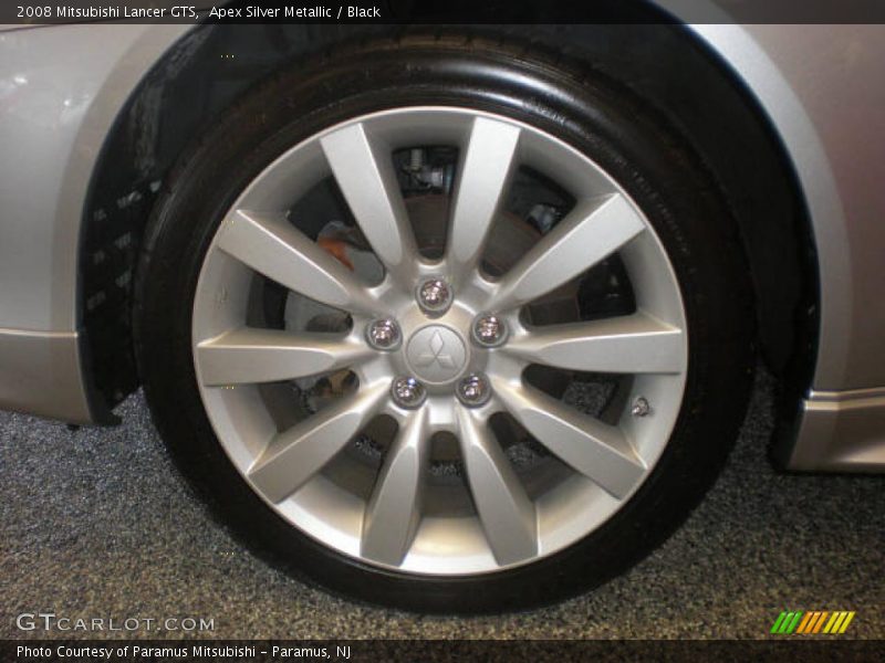 Apex Silver Metallic / Black 2008 Mitsubishi Lancer GTS