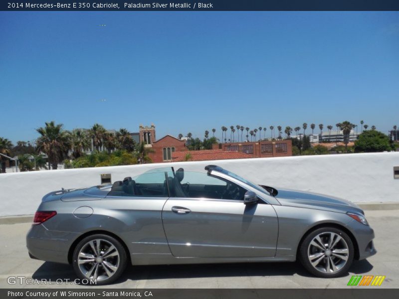 Paladium Silver Metallic / Black 2014 Mercedes-Benz E 350 Cabriolet