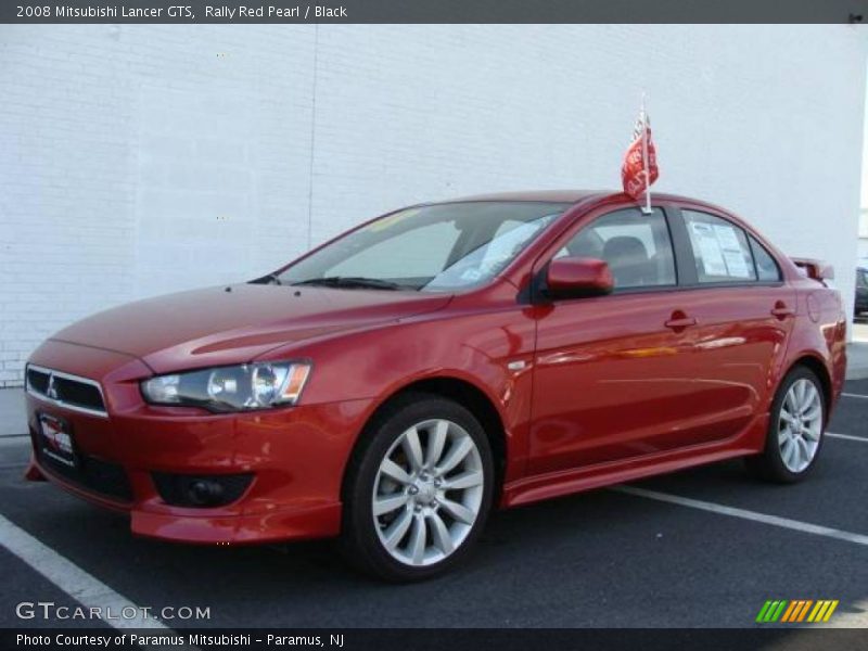 Rally Red Pearl / Black 2008 Mitsubishi Lancer GTS