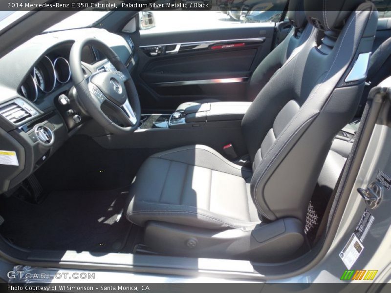 Paladium Silver Metallic / Black 2014 Mercedes-Benz E 350 Cabriolet