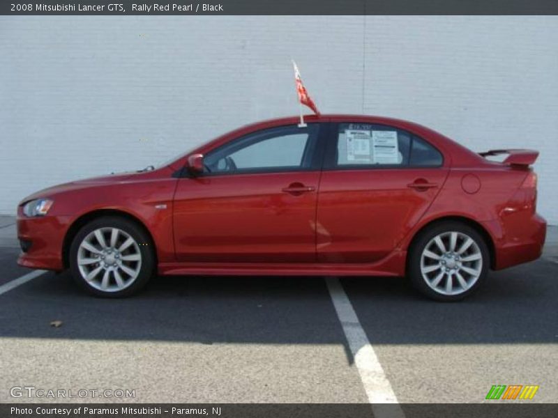 Rally Red Pearl / Black 2008 Mitsubishi Lancer GTS