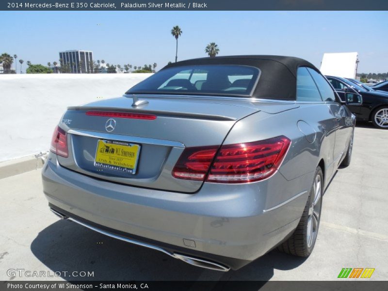 Paladium Silver Metallic / Black 2014 Mercedes-Benz E 350 Cabriolet