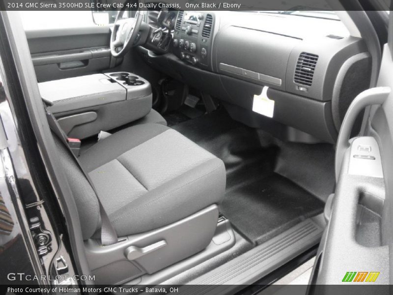Onyx Black / Ebony 2014 GMC Sierra 3500HD SLE Crew Cab 4x4 Dually Chassis