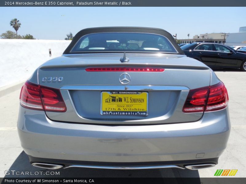Paladium Silver Metallic / Black 2014 Mercedes-Benz E 350 Cabriolet