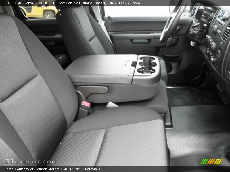 Onyx Black / Ebony 2014 GMC Sierra 3500HD SLE Crew Cab 4x4 Dually Chassis