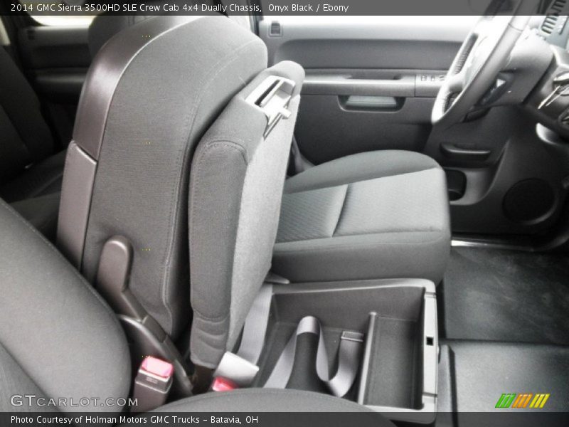 Onyx Black / Ebony 2014 GMC Sierra 3500HD SLE Crew Cab 4x4 Dually Chassis