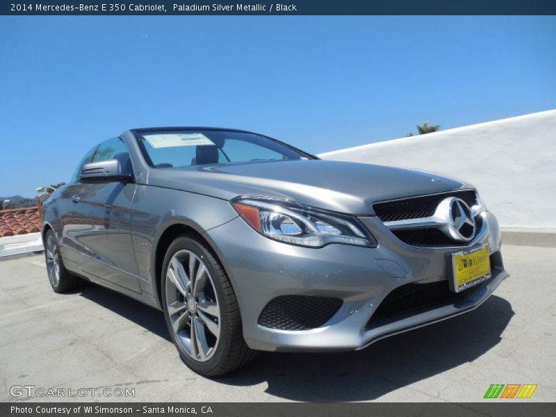 Paladium Silver Metallic / Black 2014 Mercedes-Benz E 350 Cabriolet