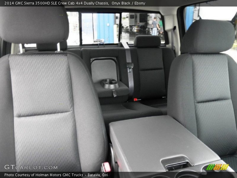 Onyx Black / Ebony 2014 GMC Sierra 3500HD SLE Crew Cab 4x4 Dually Chassis