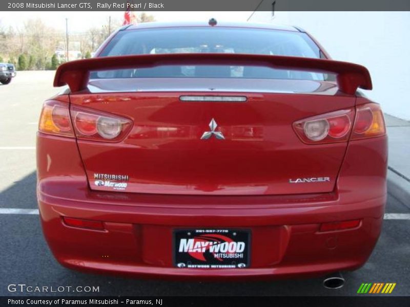 Rally Red Pearl / Black 2008 Mitsubishi Lancer GTS