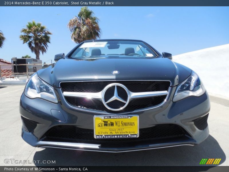 Steel Gray Metallic / Black 2014 Mercedes-Benz E 350 Cabriolet