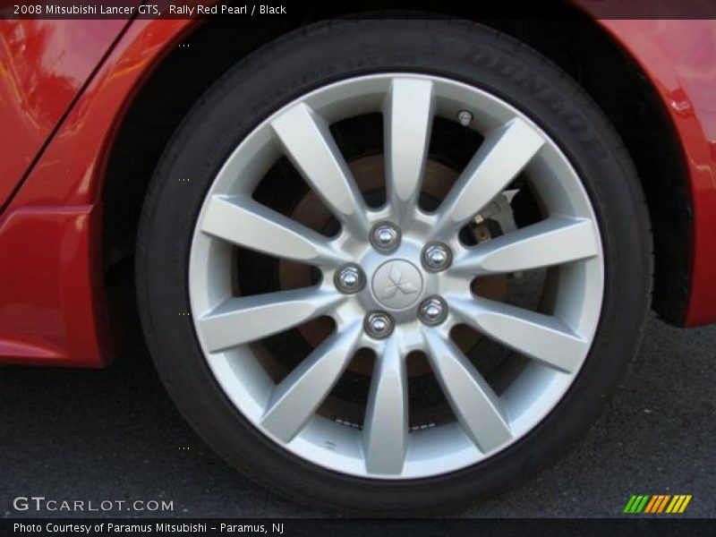 Rally Red Pearl / Black 2008 Mitsubishi Lancer GTS