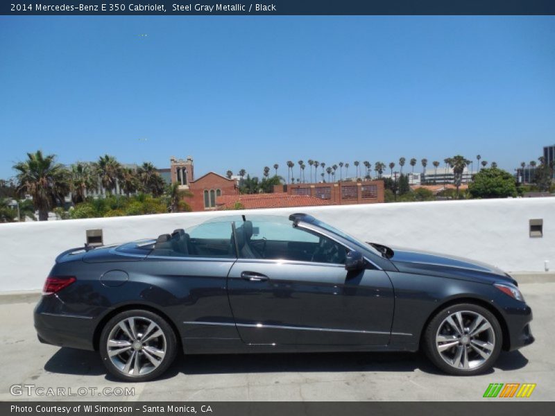 Steel Gray Metallic / Black 2014 Mercedes-Benz E 350 Cabriolet