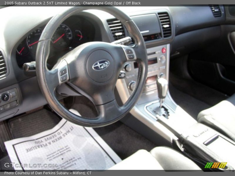 Champagne Gold Opal / Off Black 2005 Subaru Outback 2.5XT Limited Wagon