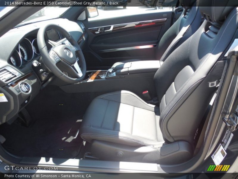 Steel Gray Metallic / Black 2014 Mercedes-Benz E 350 Cabriolet