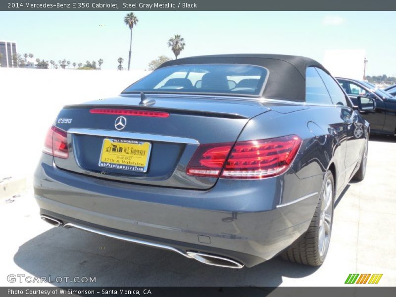 Steel Gray Metallic / Black 2014 Mercedes-Benz E 350 Cabriolet