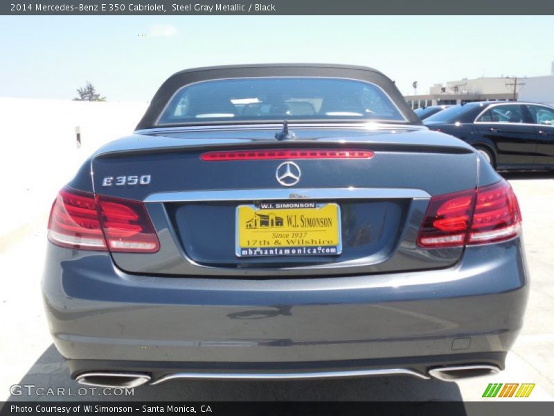 Steel Gray Metallic / Black 2014 Mercedes-Benz E 350 Cabriolet