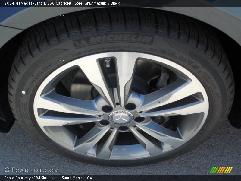 Steel Gray Metallic / Black 2014 Mercedes-Benz E 350 Cabriolet