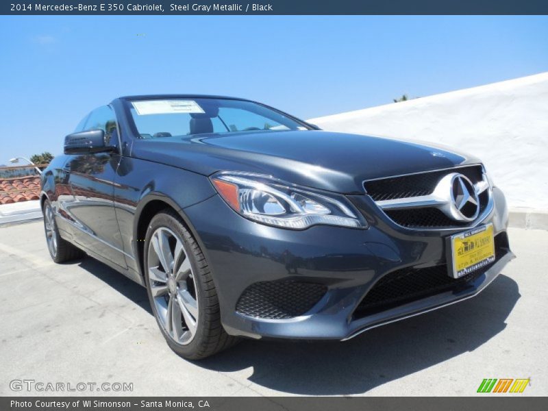 Steel Gray Metallic / Black 2014 Mercedes-Benz E 350 Cabriolet