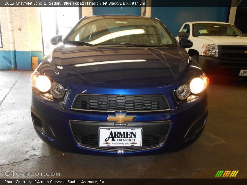 Blue Topaz Metallic / Jet Black/Dark Titanium 2013 Chevrolet Sonic LT Sedan