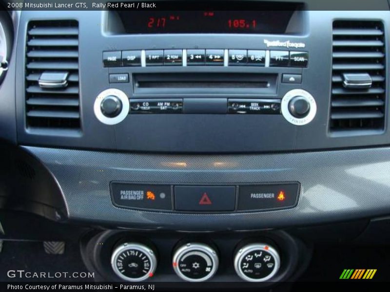 Rally Red Pearl / Black 2008 Mitsubishi Lancer GTS