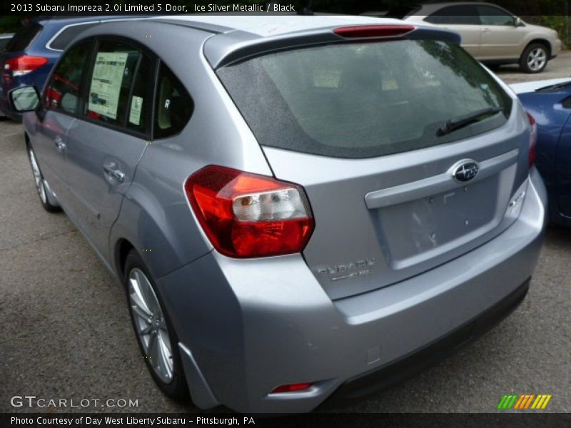 Ice Silver Metallic / Black 2013 Subaru Impreza 2.0i Limited 5 Door