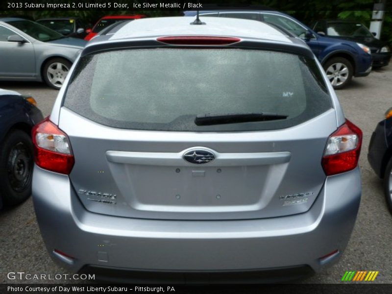 Ice Silver Metallic / Black 2013 Subaru Impreza 2.0i Limited 5 Door