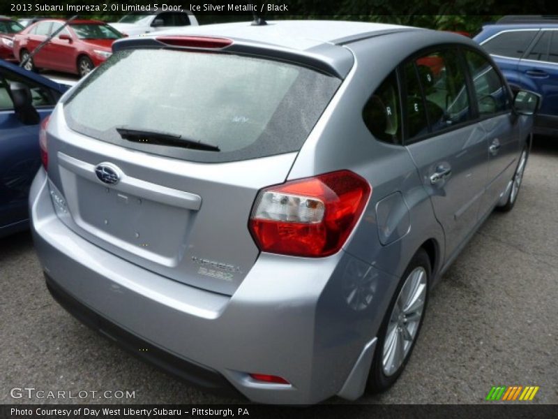 Ice Silver Metallic / Black 2013 Subaru Impreza 2.0i Limited 5 Door