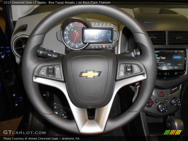 Blue Topaz Metallic / Jet Black/Dark Titanium 2013 Chevrolet Sonic LT Sedan