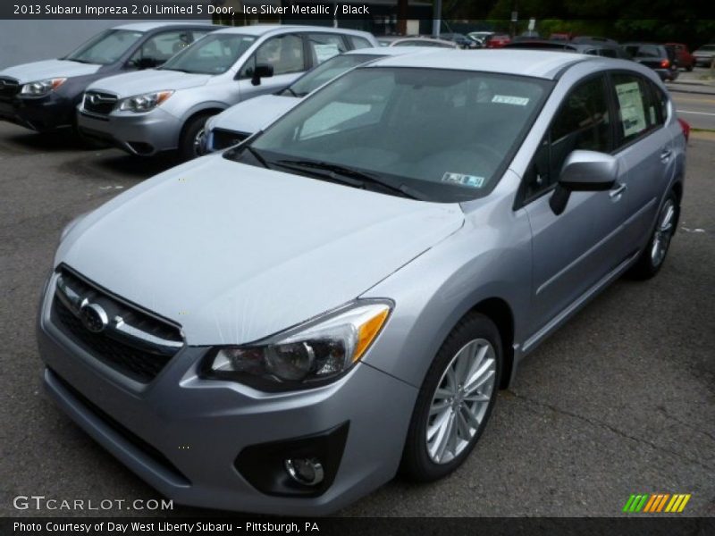 Ice Silver Metallic / Black 2013 Subaru Impreza 2.0i Limited 5 Door