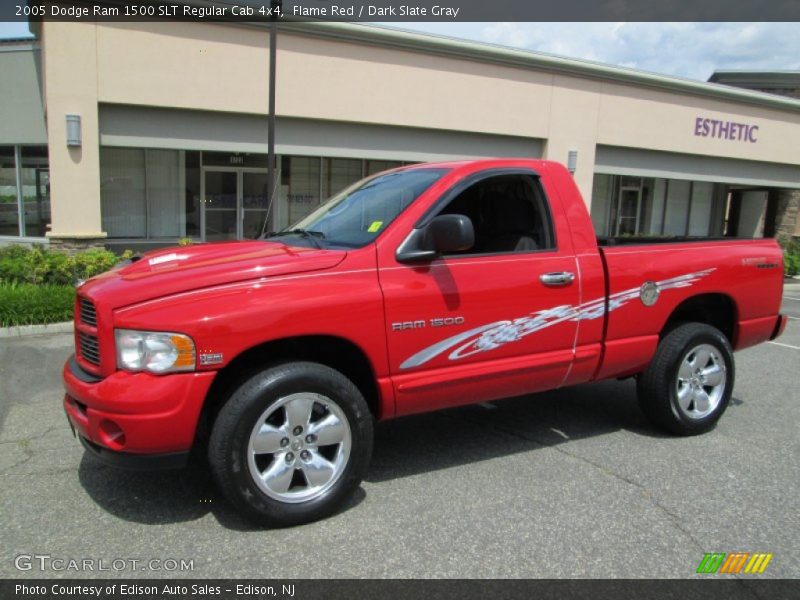 Flame Red / Dark Slate Gray 2005 Dodge Ram 1500 SLT Regular Cab 4x4