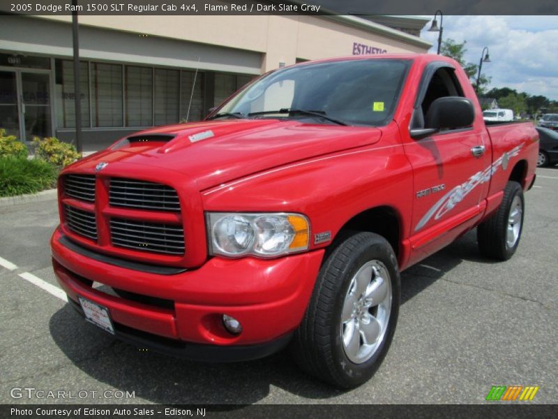 Flame Red / Dark Slate Gray 2005 Dodge Ram 1500 SLT Regular Cab 4x4