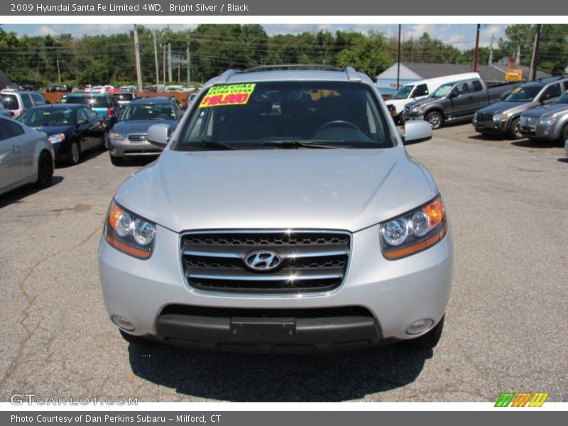 Bright Silver / Black 2009 Hyundai Santa Fe Limited 4WD