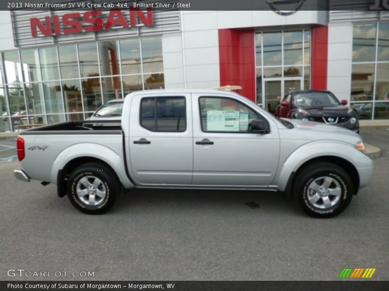 Brilliant Silver / Steel 2013 Nissan Frontier SV V6 Crew Cab 4x4