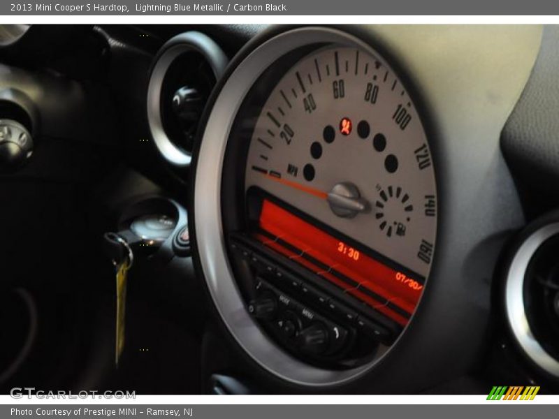 Lightning Blue Metallic / Carbon Black 2013 Mini Cooper S Hardtop